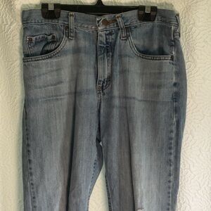 Wrangler Straight Leg Men's Jeans distressed